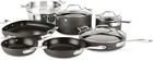 All-clad Essentials Hard Anodized Nonstick Cookware Set 10 Piece Oven Safe 350F New. Price: $831.17.