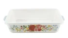 The Pioneer Woman Sweet Rose Ceramic Stoneware Casserole Pan Serving Lid. Price: $39.99.