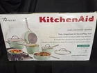 ++ Kitchenaid 10 Pc Cookware Set Hard-anodized Ceramic Pistachio New. Price: $153.00.
