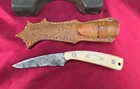 Vintage Schrade Usa Carbon Steel Hunting Knife Scrimshaw Handle Sheath Used. Price: $27.95.
