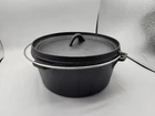 Bruntmor 10 Inch Cast Iron Dutch Oven Campfire New. Price: $40.00.