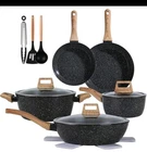 Granite Stone 15-PIECE Nonstick Aluminum Pan Set W/ Lids, 9.5 & 11 New. Price: $89.99.