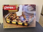 Pyrex Serveware Holiday Serving Set Christmas Tree 2PC 9X13 Baking Dish New. Price: $29.99.