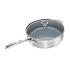 Chantal Induction 21 Saute Pan W/ Ceramic Coating & Glass Lid, 5 Quart New. Price: $211.95.