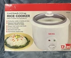 Refurbished In Box Aroma 12 Cup Rice Cooker And Food Steamer. ARC-822 Tested New. Price: $20.00.
