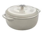 Lodge Qt Porcelain Enameled Cast Iron Dutch Oven EC6D13 Oyster White - New. Price: $59.99.