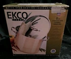 Ekco Eterna Quart 18/10 Stainless Steel Covered Stock Pot & Lid Vintage Used. Price: $59.99.