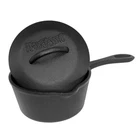 Bayou Classic 1 Quart Cast Iron Covered Sauce Pot With Self-basting Lid, Black New. Price: $37.99.