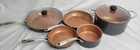 Gotham Steel Pro Non-stick 7-PIECE Hard Anodized Cookware Set Ceramic Titanium Used. Price: $59.95.