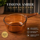 Corning Visions Sauce Pan Pot Spout 1L Vtg Amber Stove Top Cookware No Lid Used. Price: $18.00.