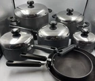 Circulon Hard Anodized Nonstick Cookware Pots & Pans Set, 12 Piece Frying Used. Price: $149.95.