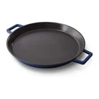 Zakarian By Dash 13" Nonstick Cast Iron Dual Handle Pan, Titanium Ceramic Coated New. Price: $79.95.