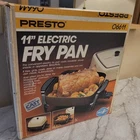 Vintage Presto 11" Electric Fry Pan 06611 Heavy Cast Aluminum New Box 1982 Open. Price: $31.49.