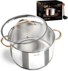 Ciwete 8 Stock Pot, 3 Ply Whole Clad Stainless Steel Quart,. Price: $82.49.