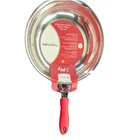 Browne Thermalloy 2-PLY Stainless Steel Fry Pan 8" Red Heat Resistant Handle New. Price: $30.00.