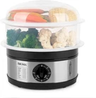 5QT. 2-TIER Food Steamer, Bpa-free, Dishwasher Safe (AFS-188), Black New. Price: $71.99.