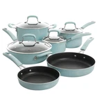 Kenmore Elite Andover 10 Piece Nonstick Aluminum Cookware Set Glacier Blue New. Price: $209.14.