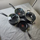 Tefal Origins 4 Piece Stone Cookware Set Pots And Pans Nonstick Used. Price: $30.00.