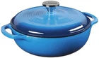 Lodge EC3D33 Enameled Cast Iron Dutch Oven, 3-QUART, Caribbean Blue New. Price: $80.69.