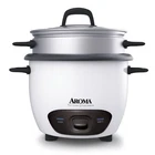Aroma Housewares 14-CUP (cooked) (7-CUP Uncooked) Pot Cooked, White New. Price: $49.50.