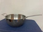 Cuisinart 755-26HD All Purpose 5.5 Qt Stainless Steel Deep Saute Pan Used. Price: $32.99.