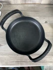 Creuset Alpine Outdoor Collection Enameled Cast Iron Skillet, 10" Dbl Handle Used. Price: $80.06.