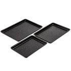 Thyme & Table Nonstick Sheet Pan 3-PIECE Set Black New. Price: $29.86.