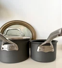 Sur La Table Hard Anodized Nonstick Sauce Pans 3QT W/lid - 1/2QT W/o Used. Price: $55.00.