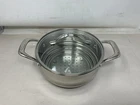 Scanpan Sts Stainless Steel Steamer Wtih Glass Lid New. Price: $59.95.
