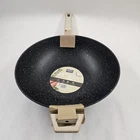 *d) Iko 14" Granite Non Stick Wok Black Pan New. Price: $10.00.