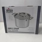 All-clad Simply Strain Stockpot W/ Lid 8 Quart Used 1 Time. Price: $114.99.