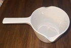 Vintage Corning White 1 Qt Double Spout Sauce Pot Range Oven Micro No Lid Used. Price: $35.00.