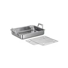 Tramontina 13.5INCH Stainless Steel Roasting Pan With Rack, Turkey Roaster For New. Price: $60.46.