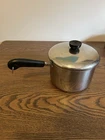 Revere Ware 3 Qt. Tri-ply Disc Bottom Sauce Pan Stainless Steel 901 & Lid Usa Used. Price: $22.00.