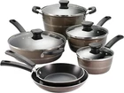 Sicilia 10-PIECE Cookware Set With Glass Lids, Aluminum Pots New. Price: $315.99.