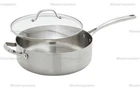 Greenpan Induction Superior 5-QUART Stainless Steel Saute New. Price: $39.69.
