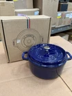 Williams Sonoma Staub Round Dutch Oven Dark Blue Chipped Lid Scuffs Read New. Price: $199.99.