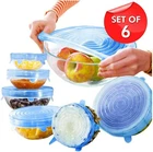 6PCS Stretch Silicone Lids Bowl Reusable Kitchen Food Storage Wrap Sealing Cover New. Price: $7.99.