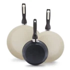 Greenpan Rio Hard Anodized 7" 9.5" And 11" 3 Piece Frying Set, Black New. Price: $85.35.