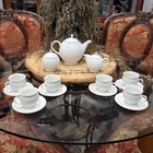 Moritz Zdekauer White Porcelain Golf Ball Tea Pot & Set New. Price: $75.00.
