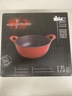 Hell's Kitchen 1.75-QT. Cast Iron Balti Dish, Cookware Casserole Nonstick, Red New. Price: $24.99.