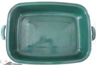 Pre-owned Golden Rabbit Enamelware Large Green Roasting Lasagna Pan Used. Price: $28.79.