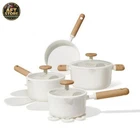 Carote 11PC Ceramic Nonstick Cookware Set - Cream White New. Price: $86.99.