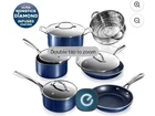 Granitestone 10 Pots And Pans Non Stick Cookware Kitchen Sets New. Price: $126.32.