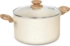 Michelangelo Stock - 6 Qt Soup With Lid, Non Stick Pots Granite Coa New. Price: $74.97.