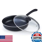 Home 10.5-INCH/3.5 Quart Nonstick Deep Saute Fry Pan/jumbo Cooker Lid New. Price: $45.20.