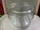 Vintage Pyrex 6324-B Flame Ware Glass Pan With Pour Spout & Locking Lid Used. Price: $30.00.