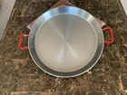 Cooking Tools - 18IN Garcima Gourmanity Carbon Steel Paella Pan Red Handles New. Price: $38.00.