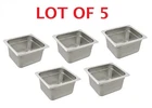 Lot Of 5PCS Browne Foodservice 22164 4" Sixth-size Anti-jam Steam Table Pans New. Price: $34.96.