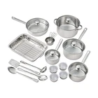 Mainstays Stainless Steel 24PC Cookware Set New. Price: $53.96.